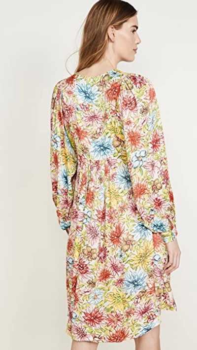 Shop Alexa Chung Floral Batwing Dress In Crayon Multi Print