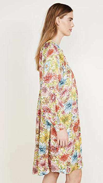 Shop Alexa Chung Floral Batwing Dress In Crayon Multi Print