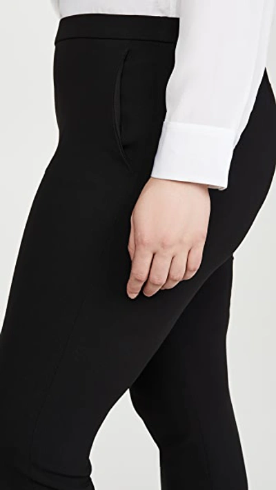Theory Treeca 2 Cropped Stretch-wool Slim-leg Pants In Black
