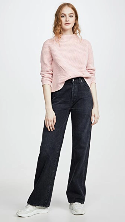 Shop Demylee Daphne Sweater In Pale Pink