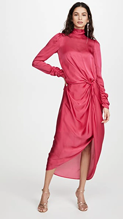 Drape Long Sleeve Dress