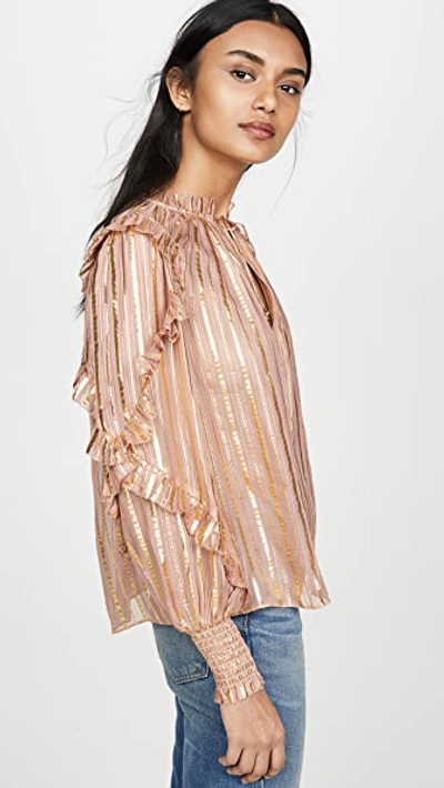 Shop Ulla Johnson Lucinda Blouse In Rose