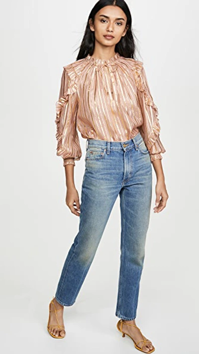 Shop Ulla Johnson Lucinda Blouse In Rose