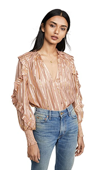 Shop Ulla Johnson Lucinda Blouse In Rose