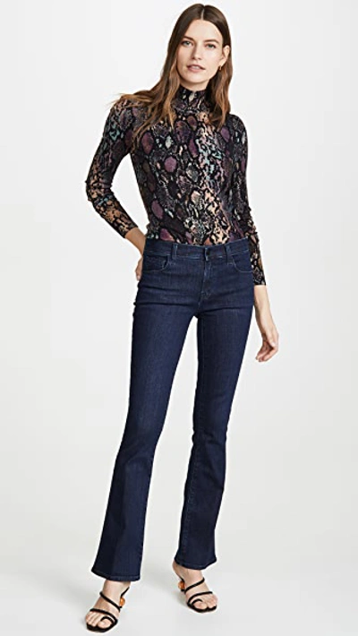 Shop J Brand Sallie Mid Rise Boot Cut Jeans In Reality