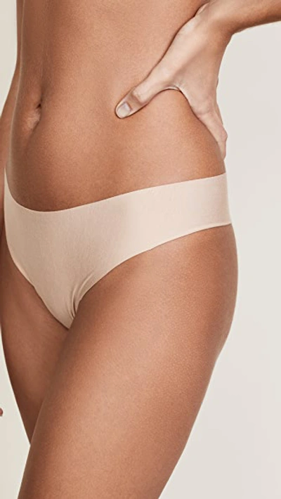 Commando Butter Mid Rise Thong In Beige