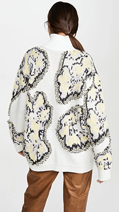 Shop 3.1 Phillip Lim / フィリップ リム Fil Coupe Abstract Daisy Sweater In White Multi