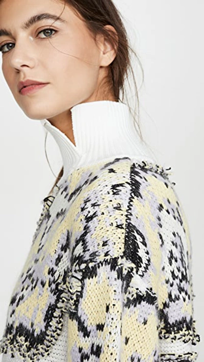 Shop 3.1 Phillip Lim / フィリップ リム Fil Coupe Abstract Daisy Sweater In White Multi