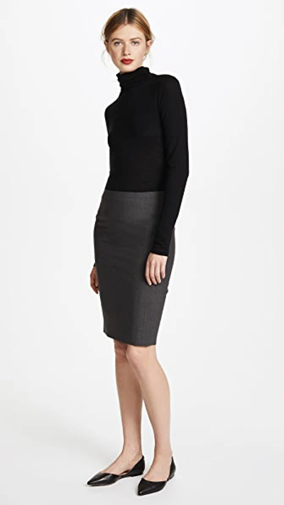 Shop Theory Edition Pencil Skirt In Charcoal