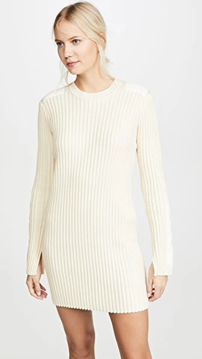 Shop Helmut Lang Patch Dress In White