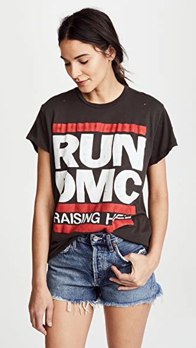 Shop Madeworn Run Dmc Raising Hell Tee In Dirty Black