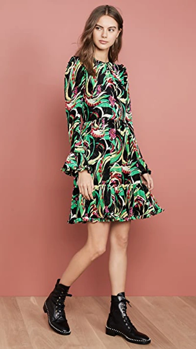 Shop La Doublej Short Visconti Dress In Windy Flowers