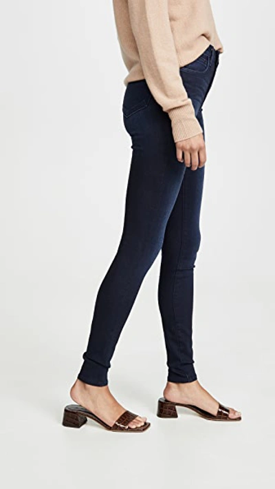 Shop L Agence Marguerite High Rise Skinny Jeans In Marino Blue Marble