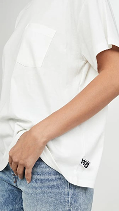 Shop Alexander Wang T Vintage Cotton Short Sleeve Tee In White