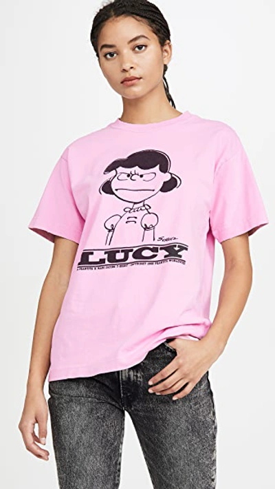 Shop Marc Jacobs The Peanuts T-shirt In Pink