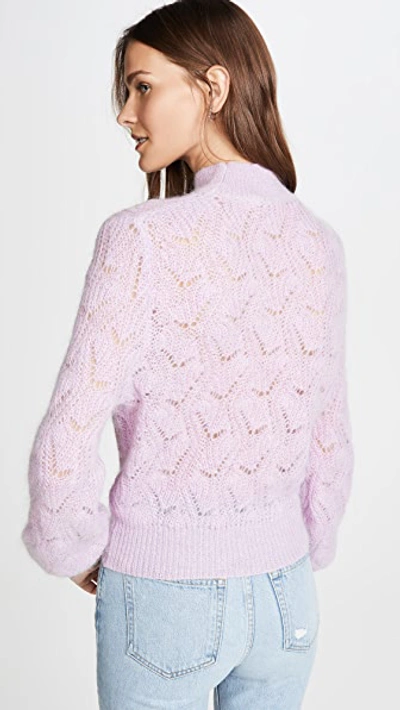 Shop Astr Audra Sweater In Lilac