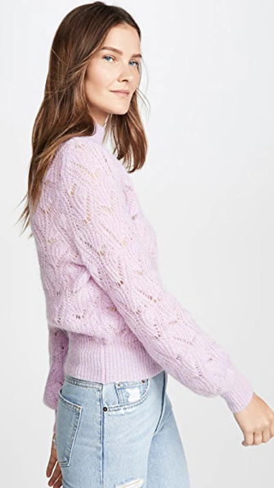 Shop Astr Audra Sweater In Lilac