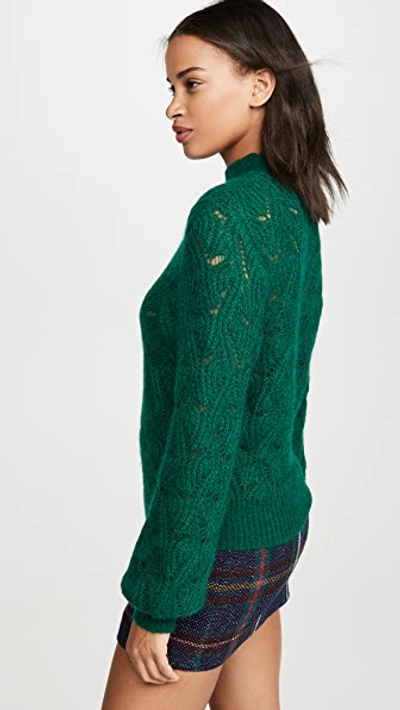 Shop Astr Audra Sweater In Juniper Green