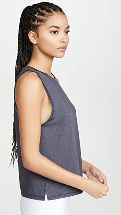 Shop We Over Me Foundation Crew Tank In Charcoal