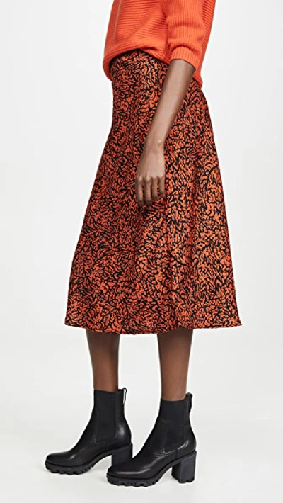 Shop The Fifth Label Trio Skirt In Red/black Snake