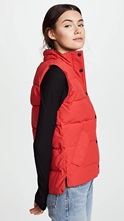 Shop Canada Goose Freestyle Vest Red