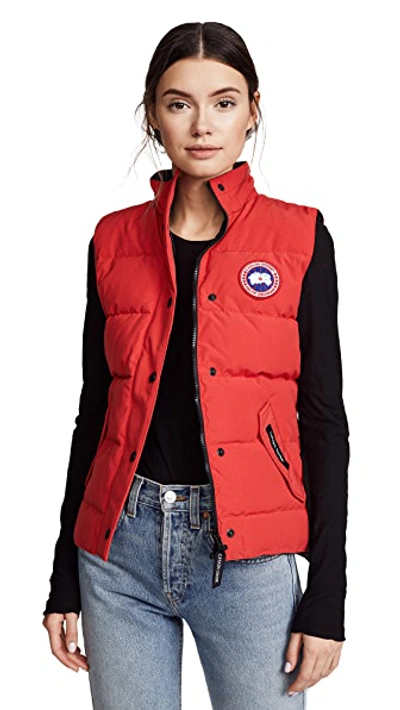 Shop Canada Goose Freestyle Vest Red