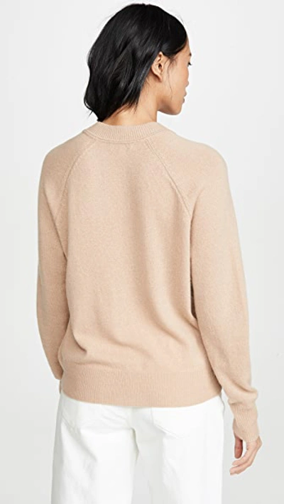 Shop Equipment Madalene Cashmere V Neck Sweater In Camel