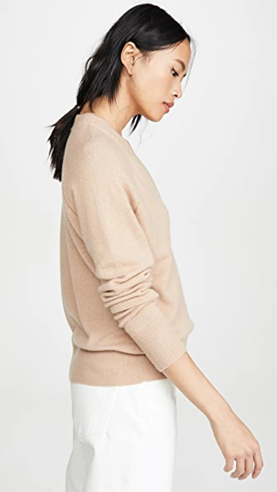 Shop Equipment Madalene Cashmere V Neck Sweater In Camel