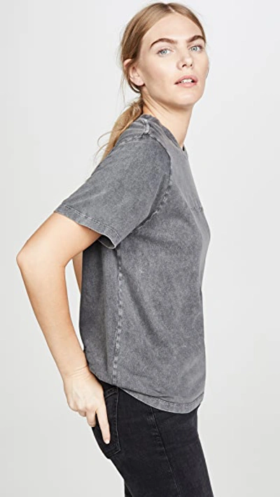 Shop Stella Mccartney Black Denim Wash Tee