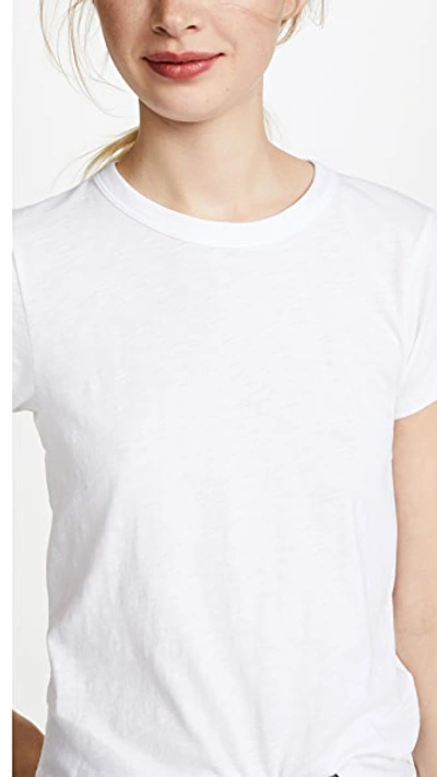 Rag & Bone Slub-texture Pima-cotton T-shirt In Bright White