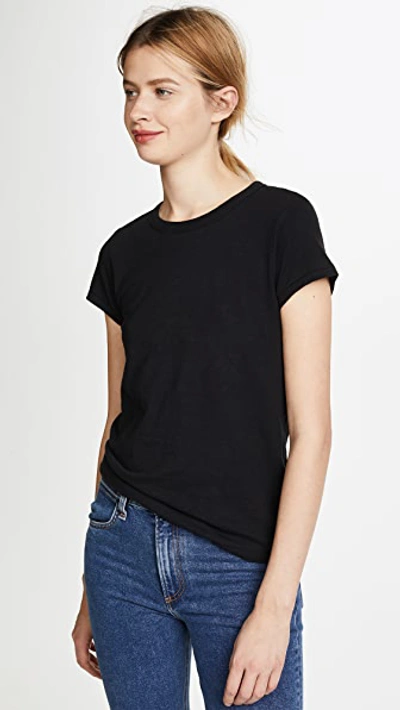 Rag & Bone Rag And Bone Black The Tee T-shirt In Black