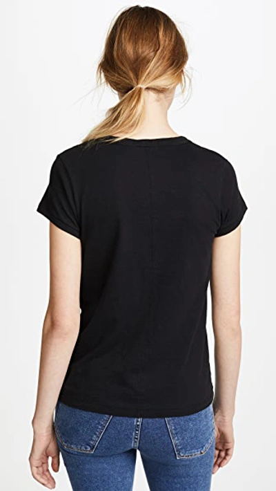 Rag & Bone Rag And Bone Black The Tee T-shirt In Black