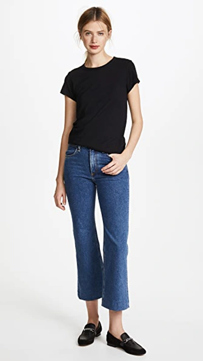 Rag & Bone Rag And Bone Black The Tee T-shirt In Black