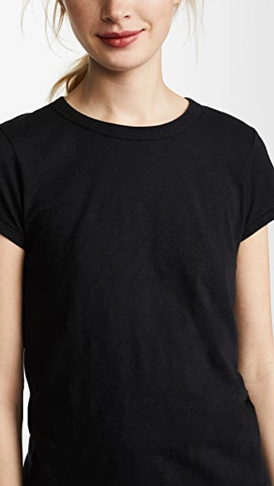 Rag & Bone Rag And Bone Black The Tee T-shirt In Black