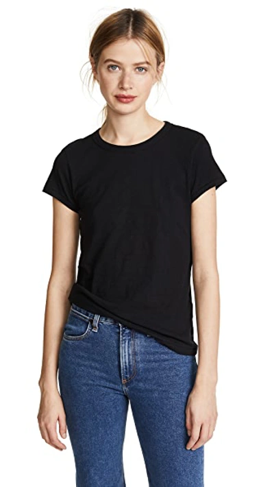 Rag & Bone Rag And Bone Black The Tee T-shirt In Black