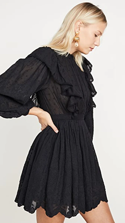 Shop Ulla Johnson Dorithie Dress In Noir