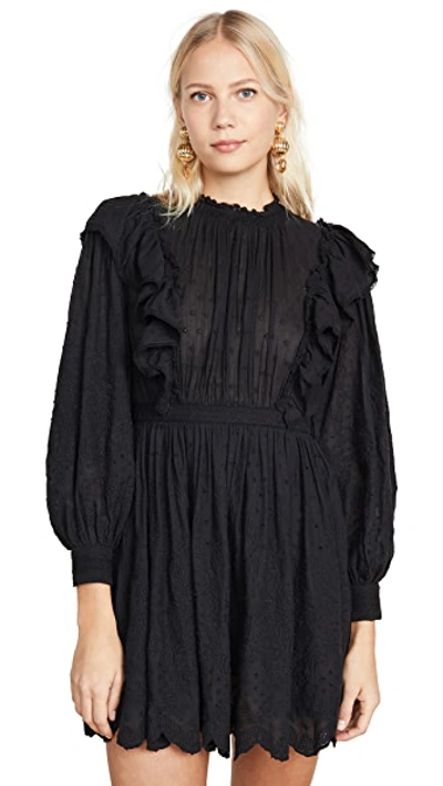 Shop Ulla Johnson Dorithie Dress In Noir