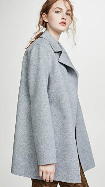 theory double faced coat