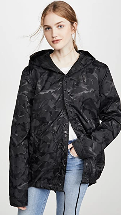 Shop Alpha Industries Camo Fishtail Jacket In Black Camo