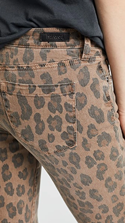 Shop Blank Denim Leopard Print Skinny Jeans In Catwalk