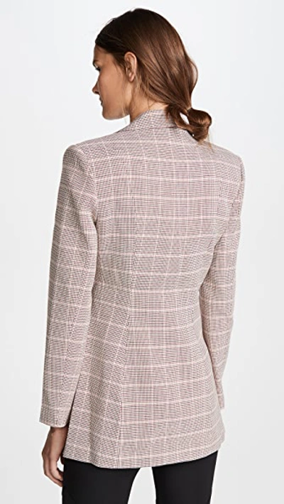 Shop Acler Fairfax Blazer In Clay Check