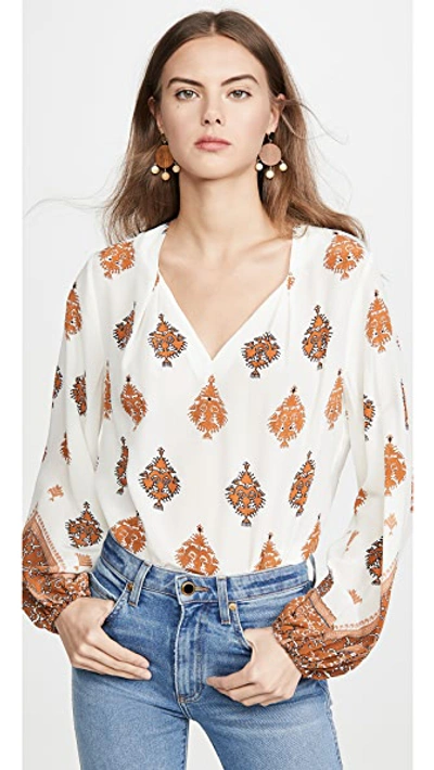 Shop Kobi Halperin Ryan Blouse In Ivory