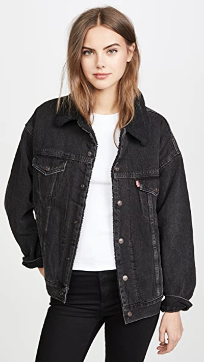 Levi's Dad Sherpa Lined Trucker Jacket In Lone Ranger | ModeSens