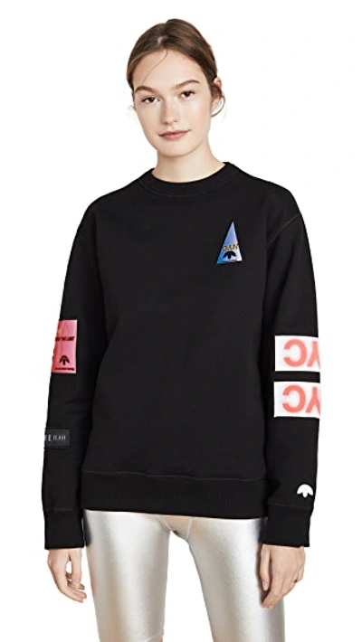 Adidas Originals By Alexander Wang Adidas By Alexander Wang Flex2club Crew  Neck Jumper In Black | ModeSens