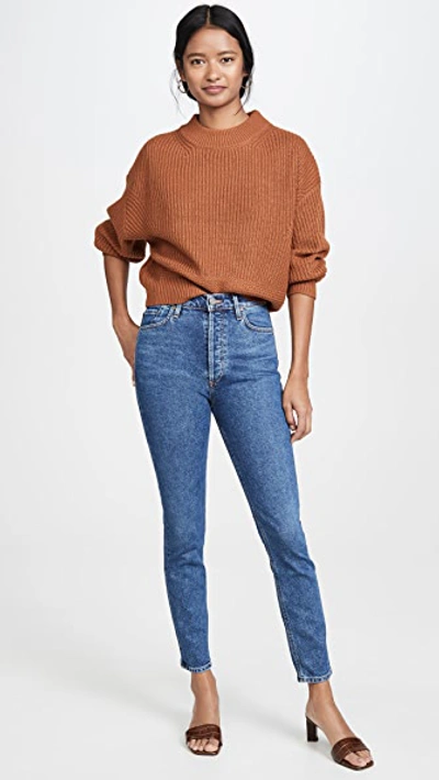 Shop Goldsign High Rise Slim Jeans In Moore