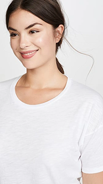 Shop Madewell Whisper Cotton Crew Tee In Optic White