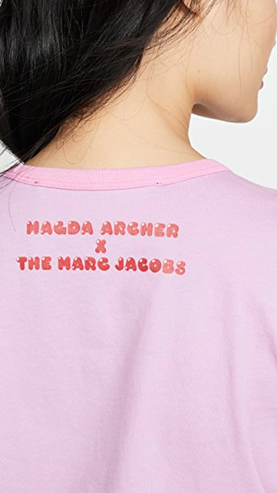 Shop The Marc Jacobs Magda Archer X The Collaboration T-shirt In Pink
