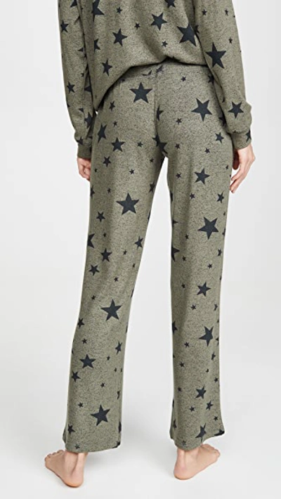 Shop Pj Salvage Weekend Warrior Star Pj Pants In Olive