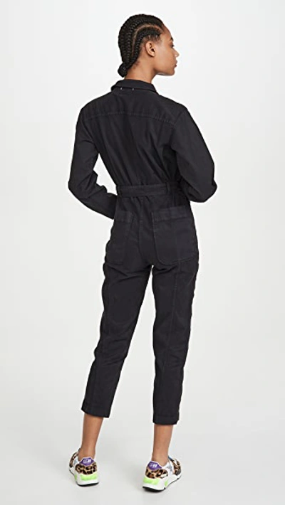 Shop Alex Mill Expedition Jumpsuit In Black