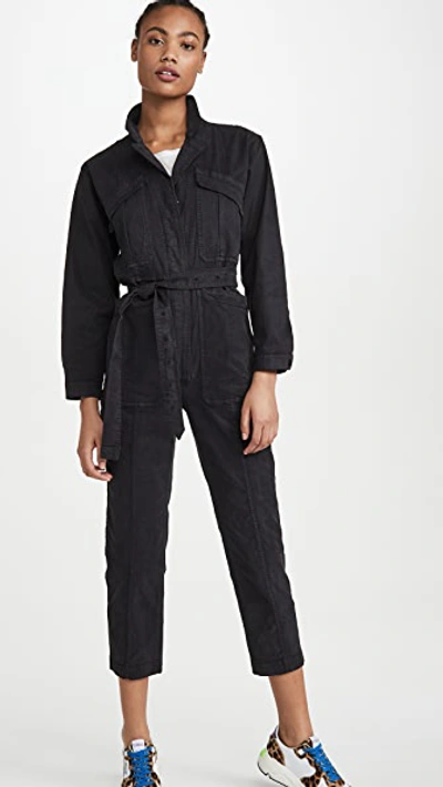 Shop Alex Mill Expedition Jumpsuit In Black